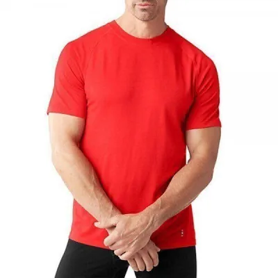 Футболка чоловіча Smartwool Men's Merino 150 Baselayer Short Sleeve, Fire Red, р. XL (SW 14041.673-XL) - Robinzon.ua