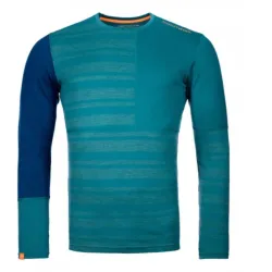 Термофутболка мужская Ortovox 185 Rock'n'wool Long Sleeve M, pacific green, S (4251422586740) Термофутболка мужская Ortovox 185 Rock'n'wool Long Sleeve M, pacific green, S (4251422586740) - Robinzon.ua