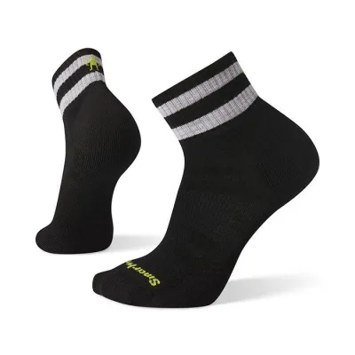 Шкарпетки чоловічі Smartwool Men's Athletic Stripe Light Elite Mini , S - Black (SW 01523.001-S) - Robinzon.ua