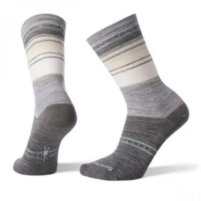 Шкарпетки жіночі Smartwool Sulawesi Stripe Crew Light Gray, р. S (SW 03900.039-S) - Robinzon.ua