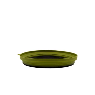 Тарілка Tramp пласка силіконова з пластиковим дном олива 1070 мл TRC-124 - Robinzon.ua