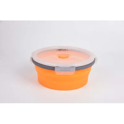 Контейнер складаний з кришкою-кліпсою Tramp (550ml) orange TRC-088-orange - Robinzon.ua