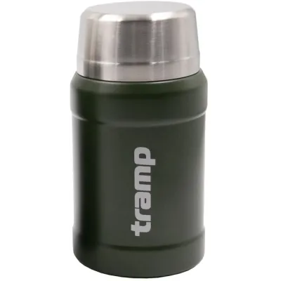 Термос TRAMP з широким горлом 800 мл у чохлі  UTRC-132-olive - Robinzon.ua