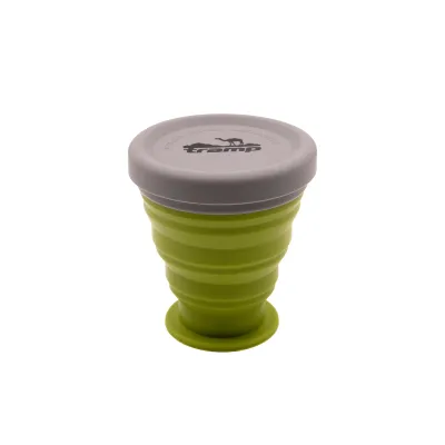 Стакан складаний TRAMP силіконовий з кришкою 200мл UTRC-126-green - Robinzon.ua