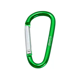 Карабін Tramp алюмінієвий, розмір 5 см, без муфти,зелений арт.TRA-058 - Robinzon.ua