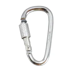 Карабін Tramp алюмінієвий, 5 см, з муфтою, сріблястий UTRA-299-silver - Robinzon.ua