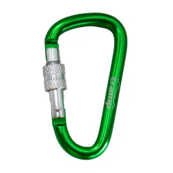 Карабін Tramp алюмінієвий, розмір 7 см, з муфтою, зелений UTRA-302-green - Robinzon.ua