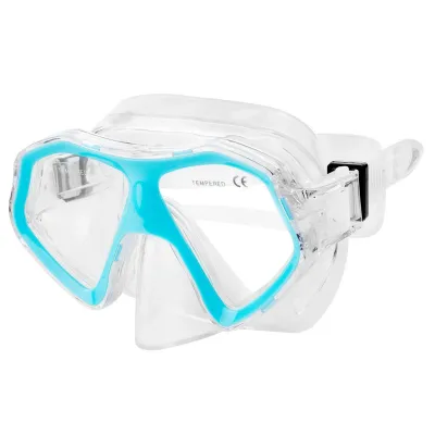 Маска для плавання Spokey Catfish Білий з бірюзовим - Robinzon.ua