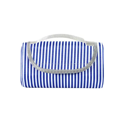 Коврик для пикника и кемпинга складной Lesko Shanpeng Njb-001 200х150х2 см Темно-синяя полоса (7236-25418) - Robinzon.ua