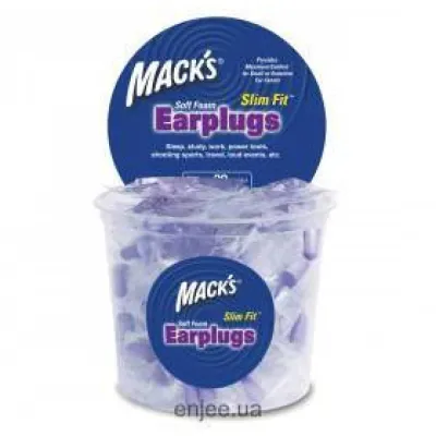 Беруші MACK`S Slim Fit Safe Sound Junior м'які 100 пар - Robinzon.ua