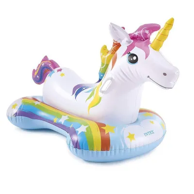 Надувний круг пліт з ручками дитячий Intex 57552 Єдиноріг 163х86 см - Robinzon.ua