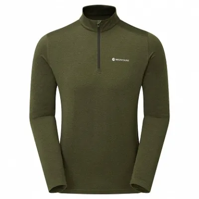 Кофта мужская Montane Dart Thermo Zip Neck, Kelp Green, S (5056237064075) - Robinzon.ua