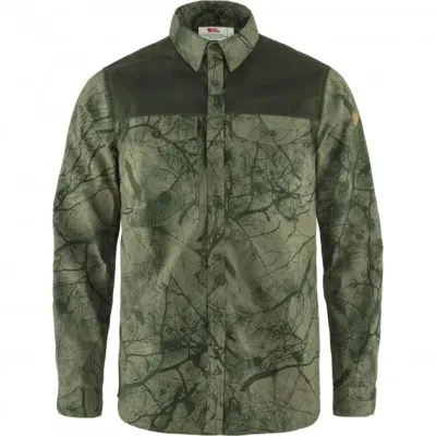 Сорочка чоловіча Fjallraven Varmland G-1000 Shirt M, Green Camo/Deep Forest, M (7323450642730) - Robinzon.ua