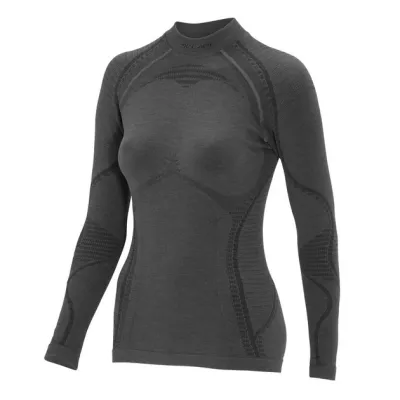 Жіноча термофутболка з довгим рукавом Accapi Ergowool, M/L, Iron/Black (ACC WА711.6799-ML) - Robinzon.ua