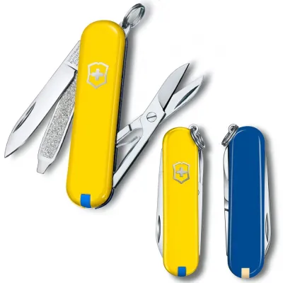 Складаний ніж Victorinox CLASSIC SD UKRAINE 06223.8G.2 - Robinzon.ua