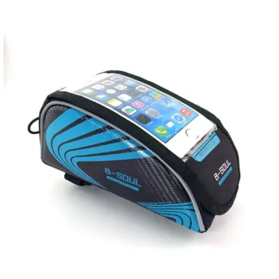 Сумка на раму B-Soul BAO-001 для смарфонов Черно-синяя - Robinzon.ua