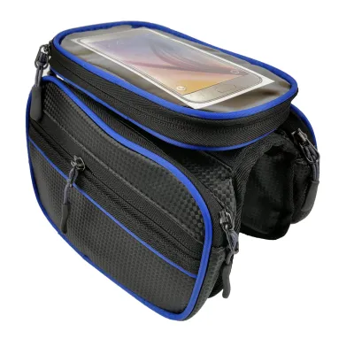 Сумка на раму B-Soul BAO-003 для смартфонов Черно-синяя - Robinzon.ua