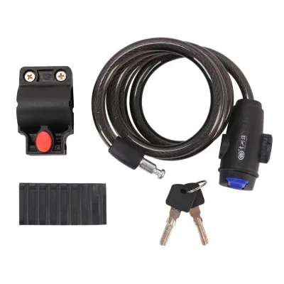 Замок велосипедний Feel Fit тросовий з утримувачем 10*1200 мм - Robinzon.ua