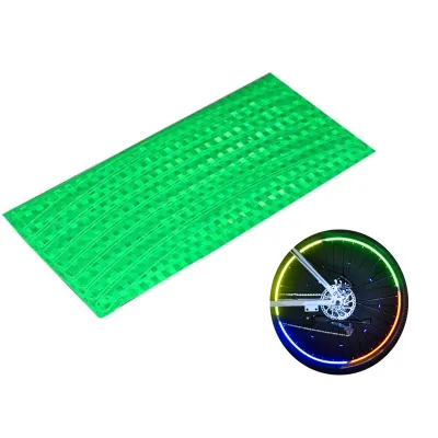 Светоотражающие наклейки на колесо велосипеда зеленые - Robinzon.ua