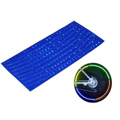 Светоотражающие наклейки на колесо велосипеда Feel Fit синие - Robinzon.ua