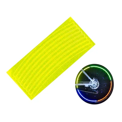 Світловідбивні наклейки на колесо велосипеда Feel Fit жовті - Robinzon.ua