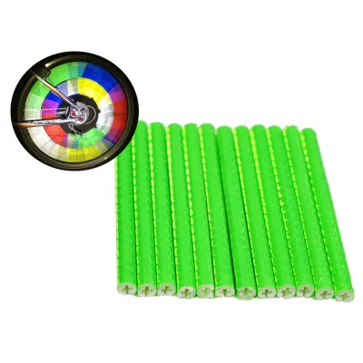 Светоотражающие накладки на спицы Feel Fit зеленые - Robinzon.ua