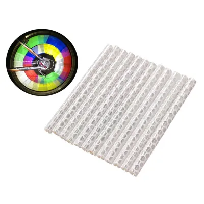 Светоотражающие накладки на спицы Feel Fit белые - Robinzon.ua