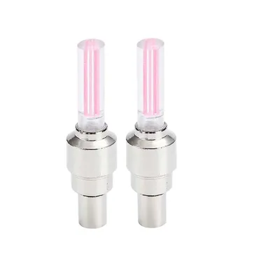 Світлодіодні ковпачки для коліс велосипеда Авто на ніпель пара Feel Fit Рожевий - Robinzon.ua