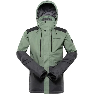 Гірськолижна чоловіча мембранна куртка Alpine Pro ZARIB, Green/Black, S (MJCB636722 S) - Robinzon.ua