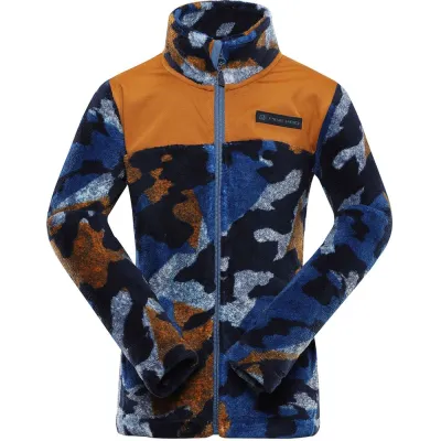 Кофта флисовая детская Alpine Pro EFLINO, blue/orange, 116-122 (007.018.0027) - Robinzon.ua