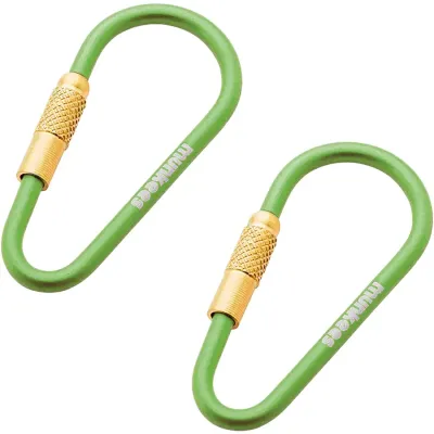 Munkees 3201 карабины Mini Link 3 mm x 48 mm 2-Pack grass green - Robinzon.ua