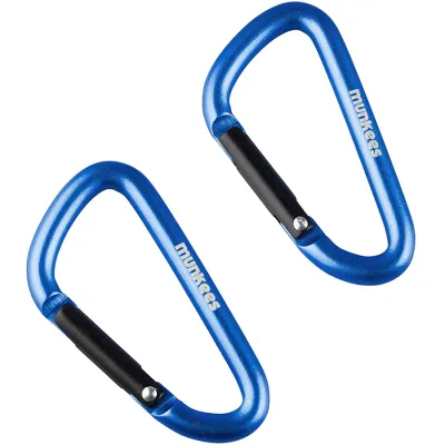 Munkees 3205 карабіни D 5 mm x 50 mm 2-Pack dark blue - Robinzon.ua