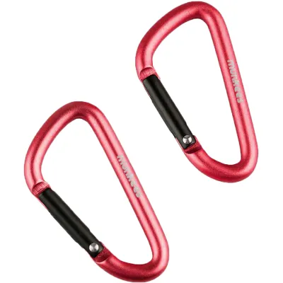 Munkees 3205 карабины D 5 mm x 50 mm 2-Pack red - Robinzon.ua