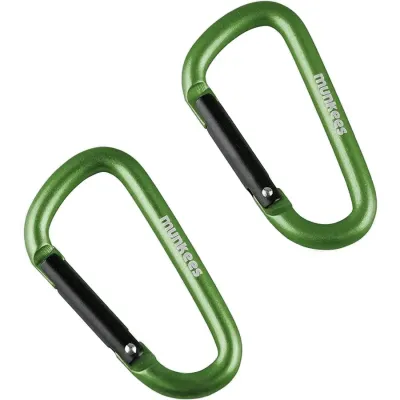 Munkees 3206 карабіни D 6 mm x 60 mm 2-Pack grass green - Robinzon.ua