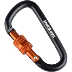 Munkees 3246 карабін D with Screw Lock 6 mm x 60 mm black Munkees 3246 карабін D with Screw Lock 6 mm x 60 mm black - Robinzon.ua