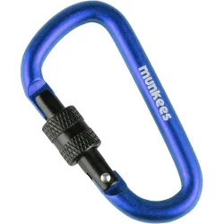 Munkees 3246 карабін D with Screw Lock 6 mm x 60 mm dark blue Munkees 3246 карабін D with Screw Lock 6 mm x 60 mm dark blue - Robinzon.ua