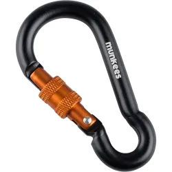 Munkees 3249 карабін Pear with Screw Lock 8 mm x 80 mm black Munkees 3249 карабін Pear with Screw Lock 8 mm x 80 mm black - Robinzon.ua