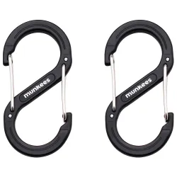 Munkees 3276 карабіни Forged S 6 mm x 60 mm 2-Pack black Munkees 3276 карабіни Forged S 6 mm x 60 mm 2-Pack black - Robinzon.ua