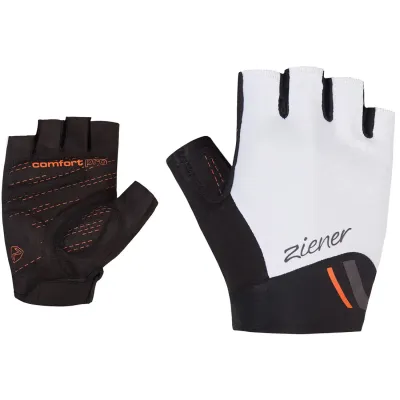 Ziener велорукавички Caitilin W white-new orange 6.5 - Robinzon.ua