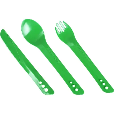Lifeventure виделка, ложка, ніж Ellipse Cutlery green - Robinzon.ua