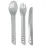 Lifeventure виделка, ложка, ніж Ellipse Cutlery light grey - Robinzon.ua