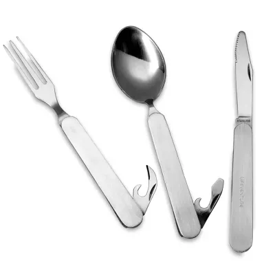 Lifeventure виделка, ложка, ніж SS Folding - Robinzon.ua