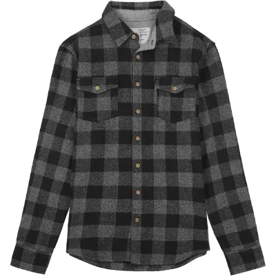 Picture Organic сорочка Hillsboro black-grey L - Robinzon.ua