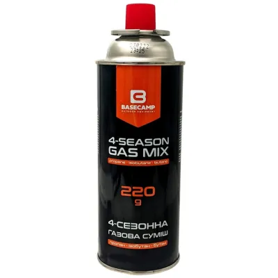 Газовий балон BaseCamp 4 Season Gas 220 г (BCP 70200) - Robinzon.ua