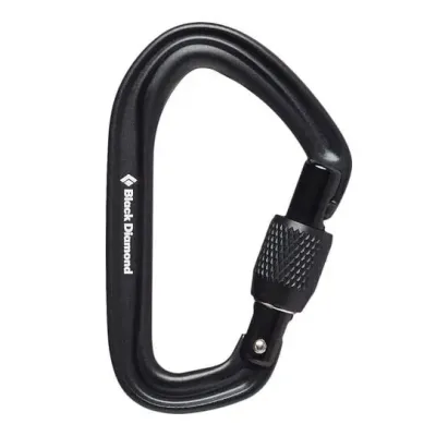 Карабін Black Diamond HotForge Screwgate Carabiner, Black, р. (BD 210161.0002) - Robinzon.ua