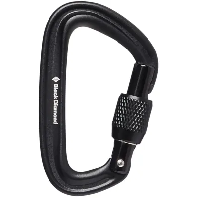 Карабін Black Diamond LiteForge Screwgate Carabiner, Black, One Size (BD 210248.0002) - Robinzon.ua