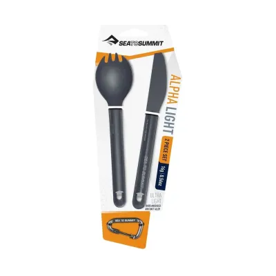 Набір столових приборів Alpha Light Cutlery Set Grey від Sea to Summit (STS ACUTALSET2) - Robinzon.ua