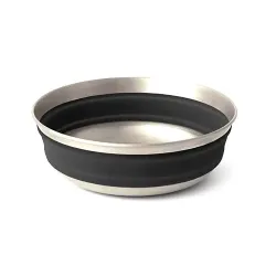 Миска складна Sea to Summit Detour Stainless Steel Collapsible Bowl, Beluga Black, M (STS ACK039011-050101) - Robinzon.ua