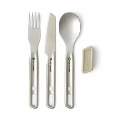 Набір столових приладів (ніж, виделка, ложка) Sea to Summit Detour Stainless Steel Cutlery Set (STS ACK036021-121801) - Robinzon.ua