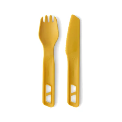 Набір столових приборів Sea to Summit Passage Cutlery Set, 2 Piece, Arrowwood Yellow (STS ACK035021-120901) - Robinzon.ua